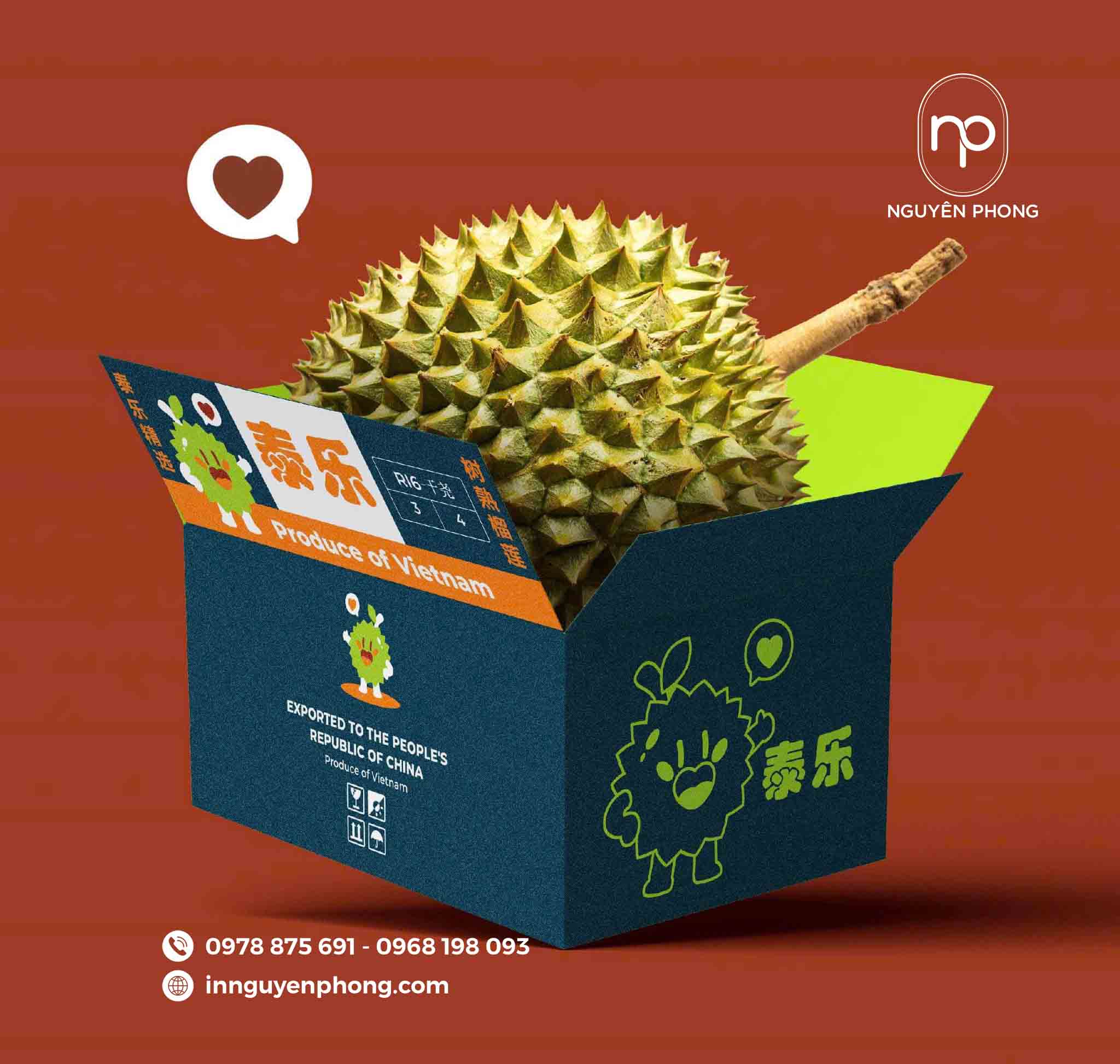 Thùng Carton Sầu Riêng - Ghi Dấu Thương Hiệu Trên Thị Trường Nông Sản